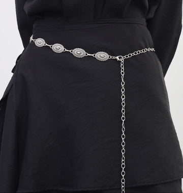 Abyss Silver Chain Belt